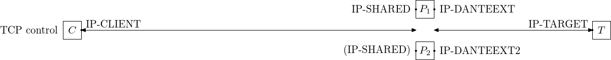 Shared IP failover network (TCP)