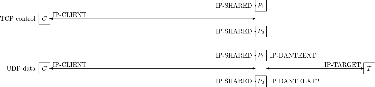 Shared IP load-balance network (UDP)